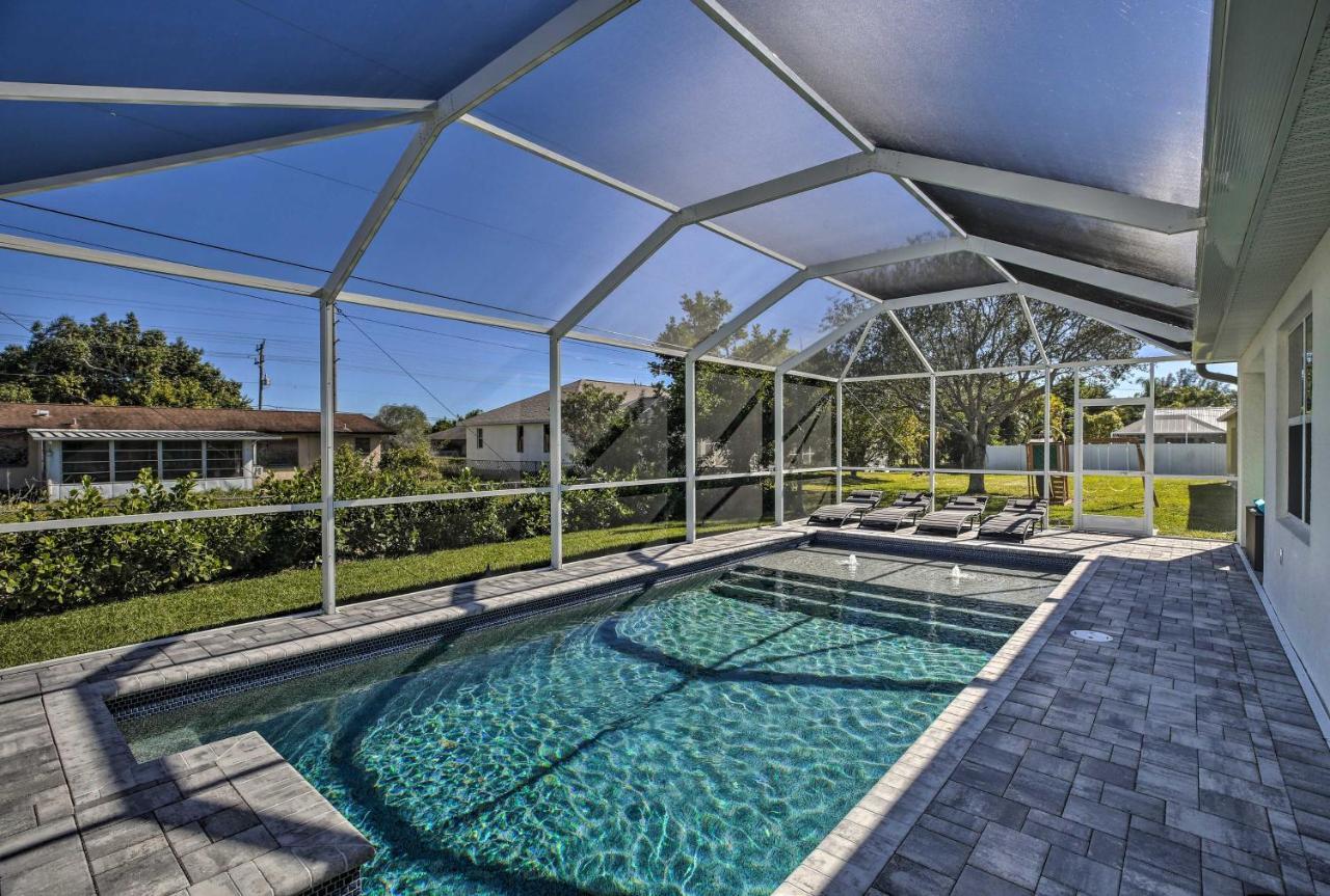 Modern Home With Heated Pool, 3 Mi To Beach Cape Coral Esterno foto